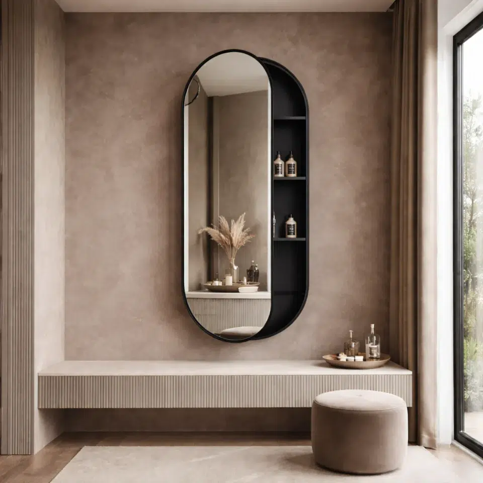 Noxelle Bathroom Mirror with Storage…