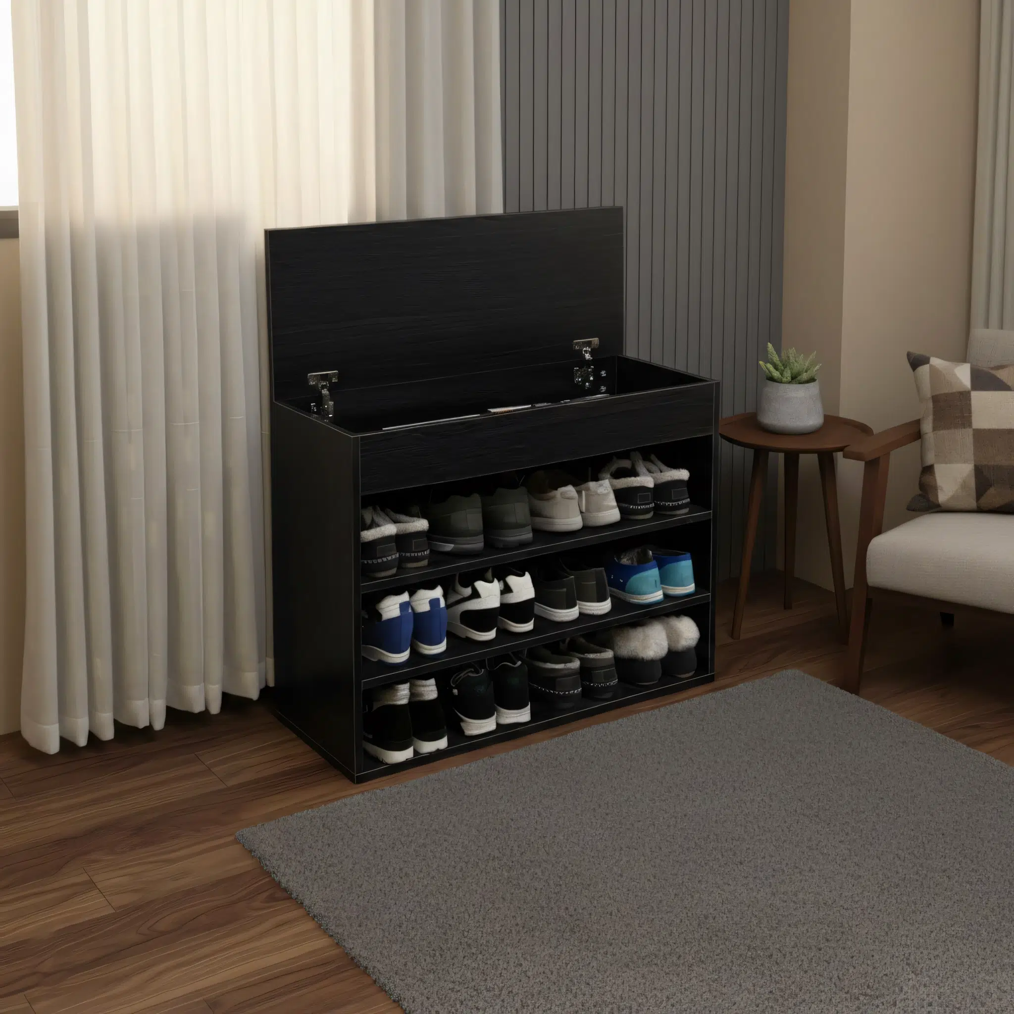 Oakriva Lift-Top Shoe Racks