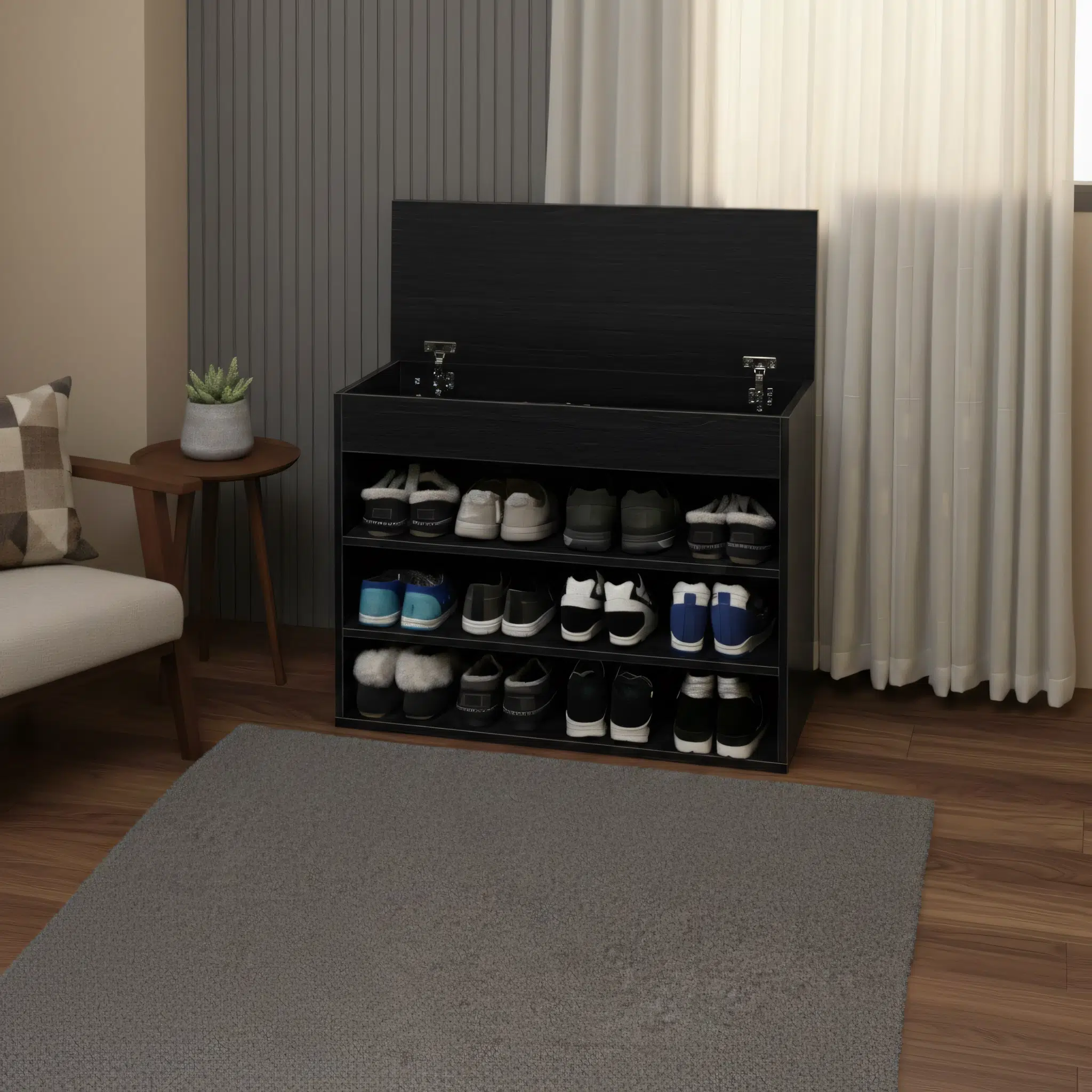 Oakriva Lift-Top Shoe Racks