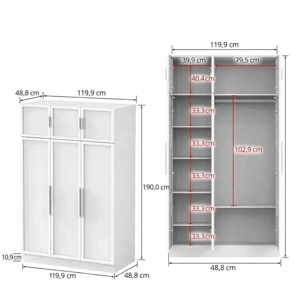 Opal Luxury 6-Door Wardrobe