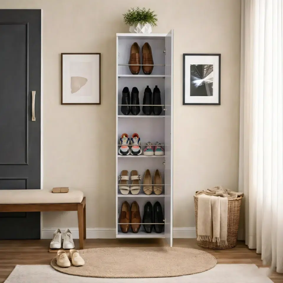 Reflexa Tall Shoe Rack with Mirror…