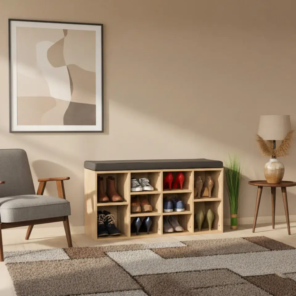 Seatra Entryway Shoe Bench