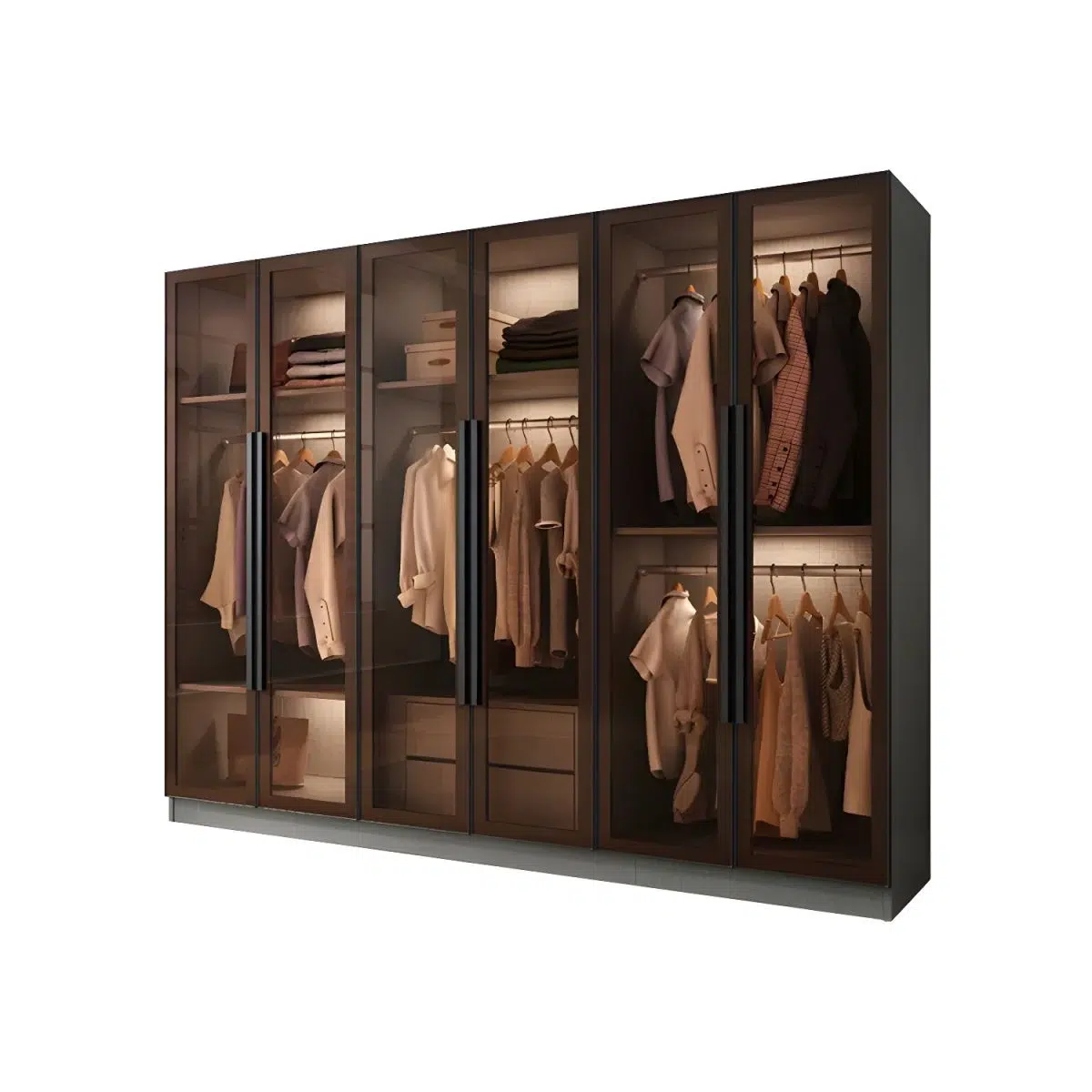 Signature Elite Glass Wardrobe