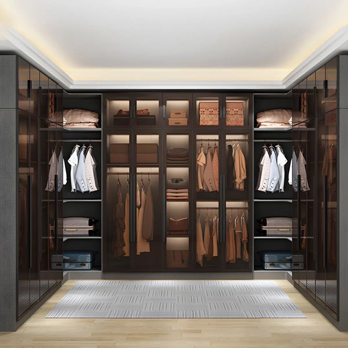 Signature Elite Glass Wardrobe