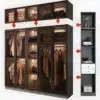 Signature Elite Glass Wardrobe
