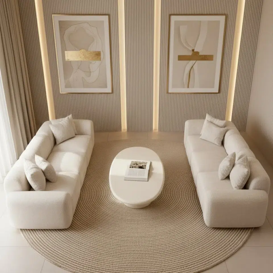 Solaro Oval Luxe Coffee Table