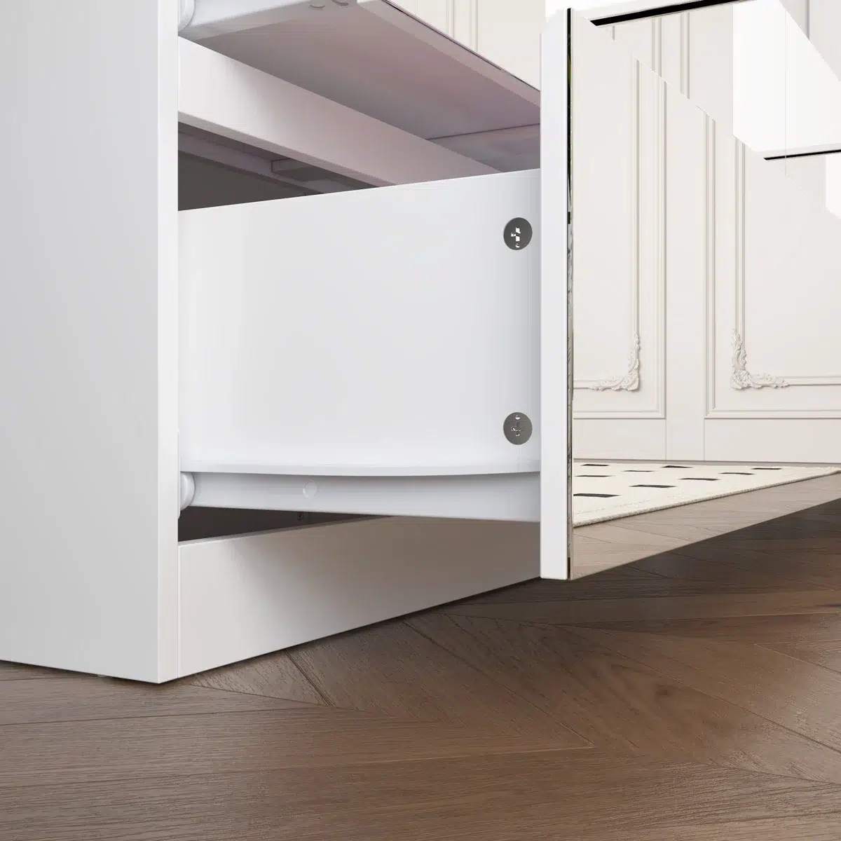 UrbanLine Luxury Mirrored Wardrobe