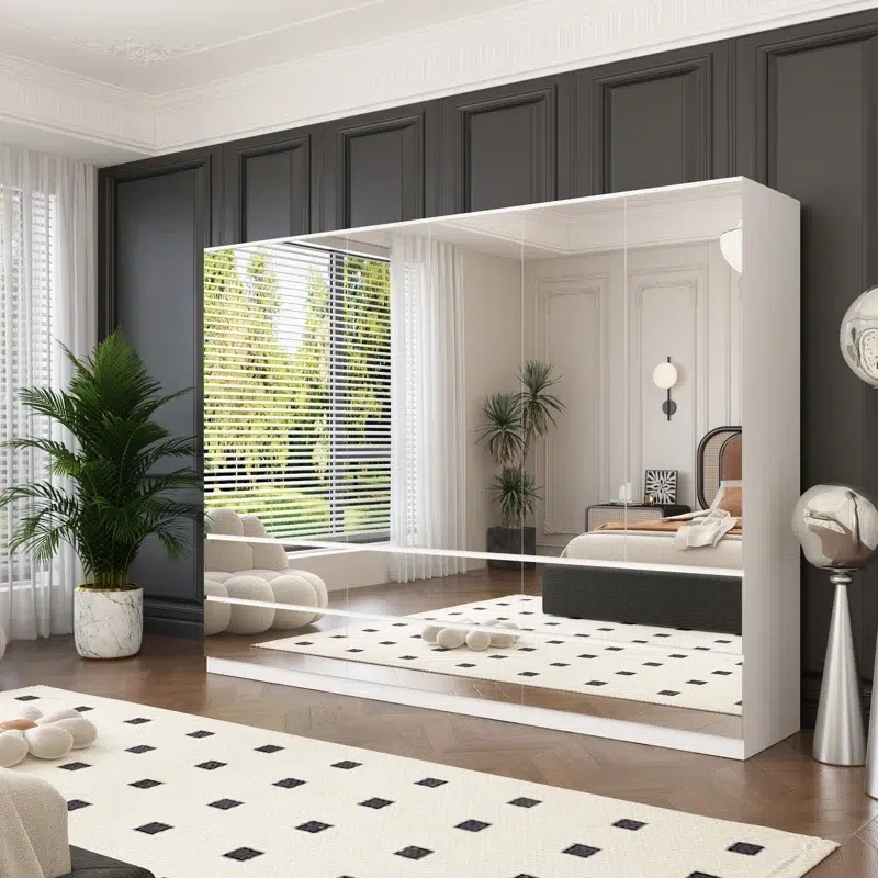 UrbanLine Luxury Mirrored Wardrobe