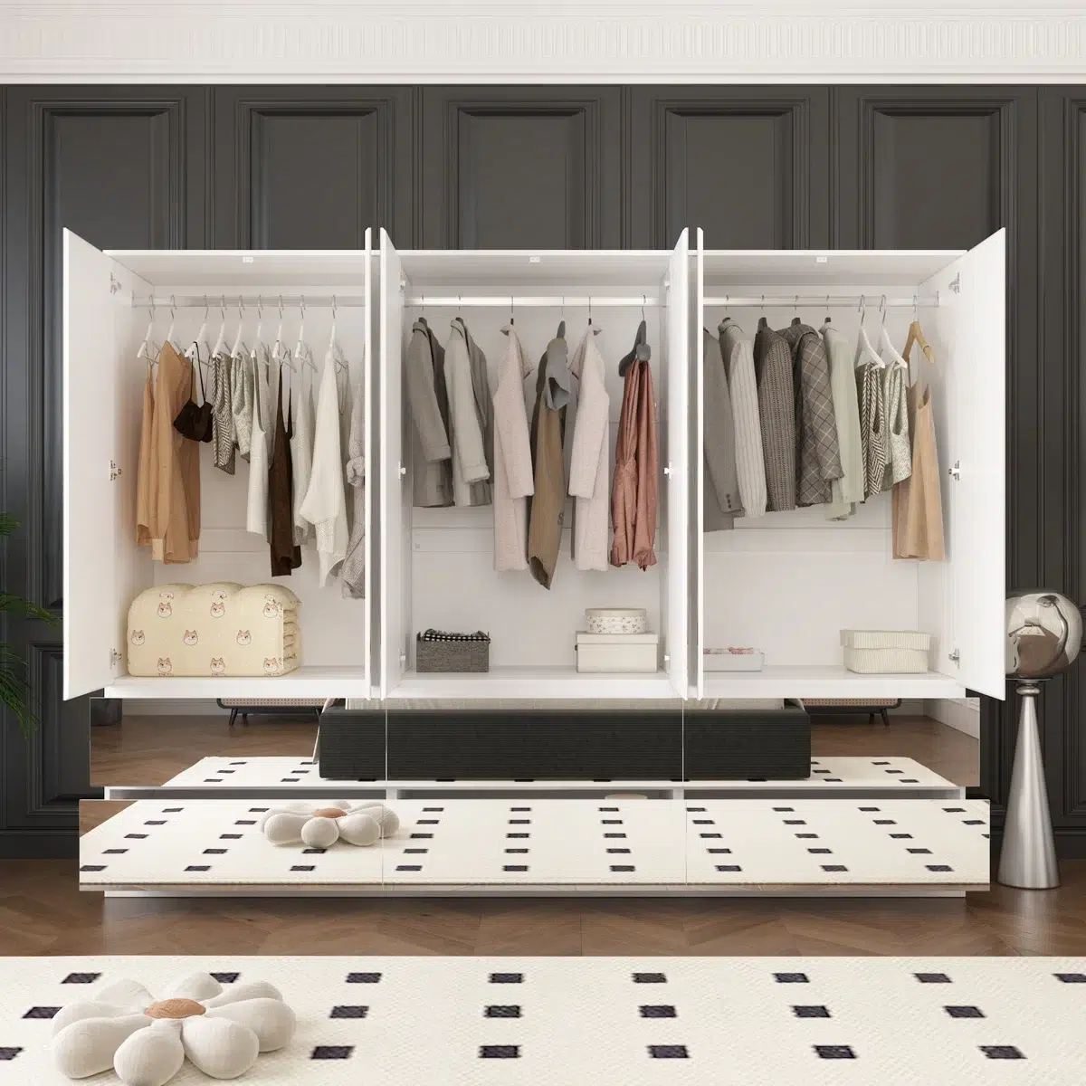 UrbanLine Luxury Mirrored Wardrobe