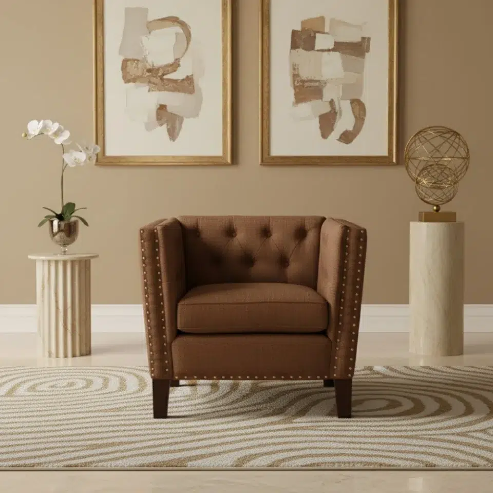 West Tufted Arm Chair