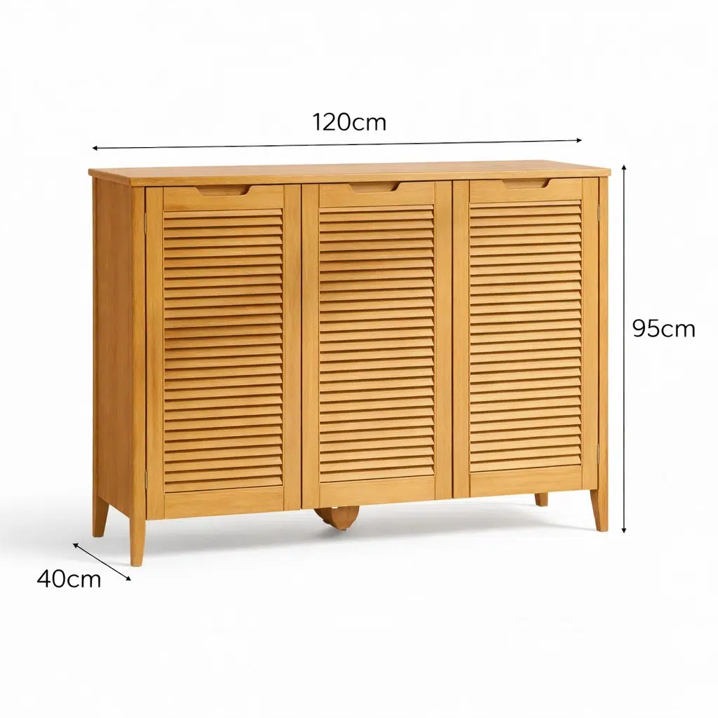 Woodiva Wooden Shoe Cabinet