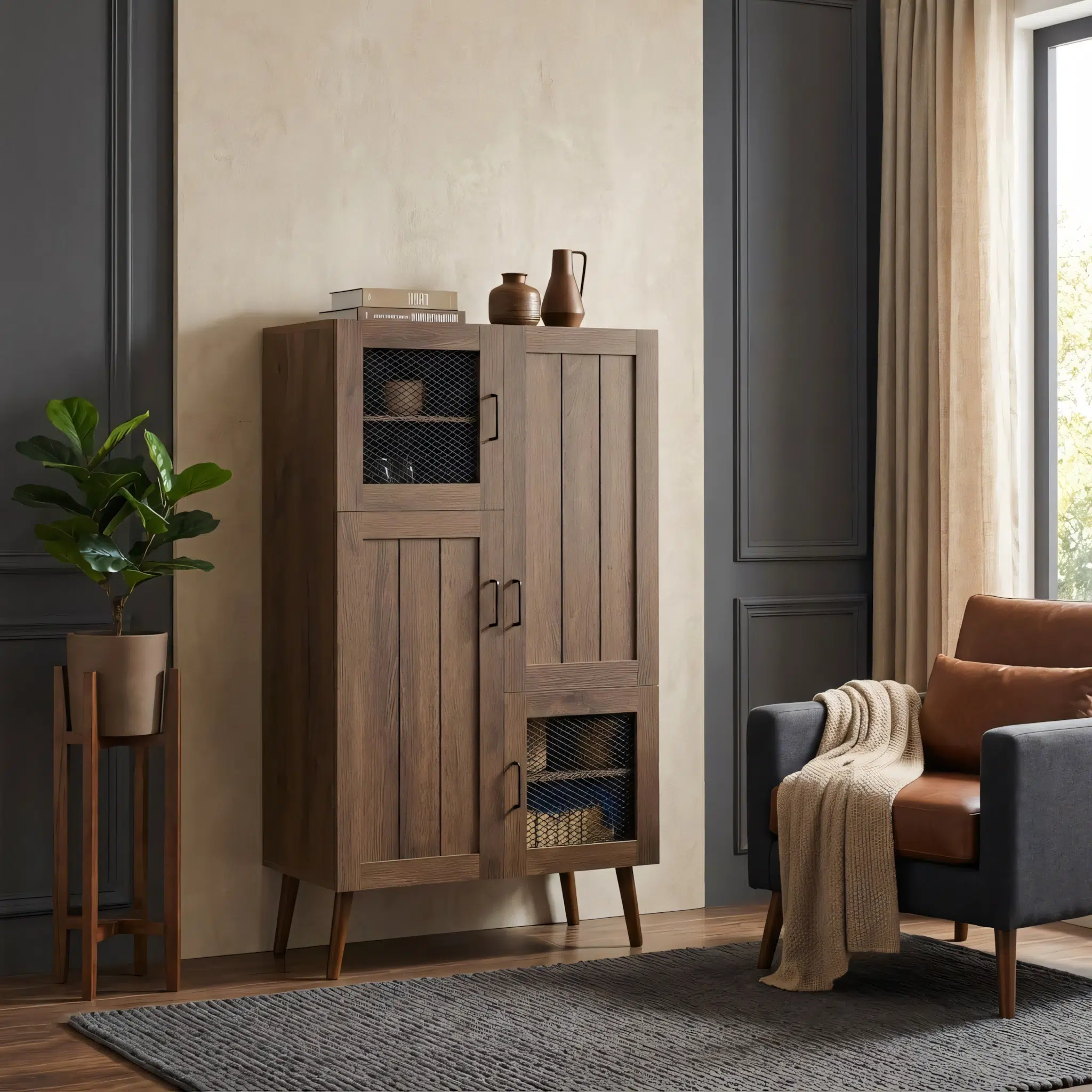 Woodyn Shoe Cabinet with Doors