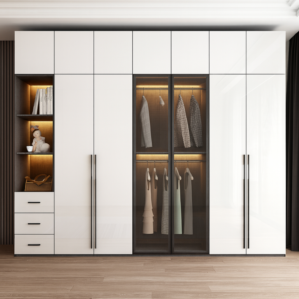 Yair Modern minimalist light luxury wardrobe…