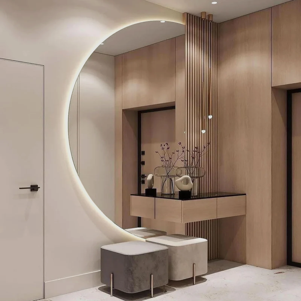 Sifo Half Moon Mirror Dressing Table