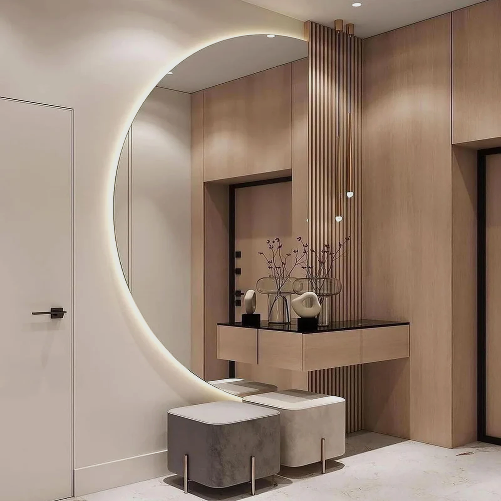 Sifo Half Moon Mirror Dressing Table