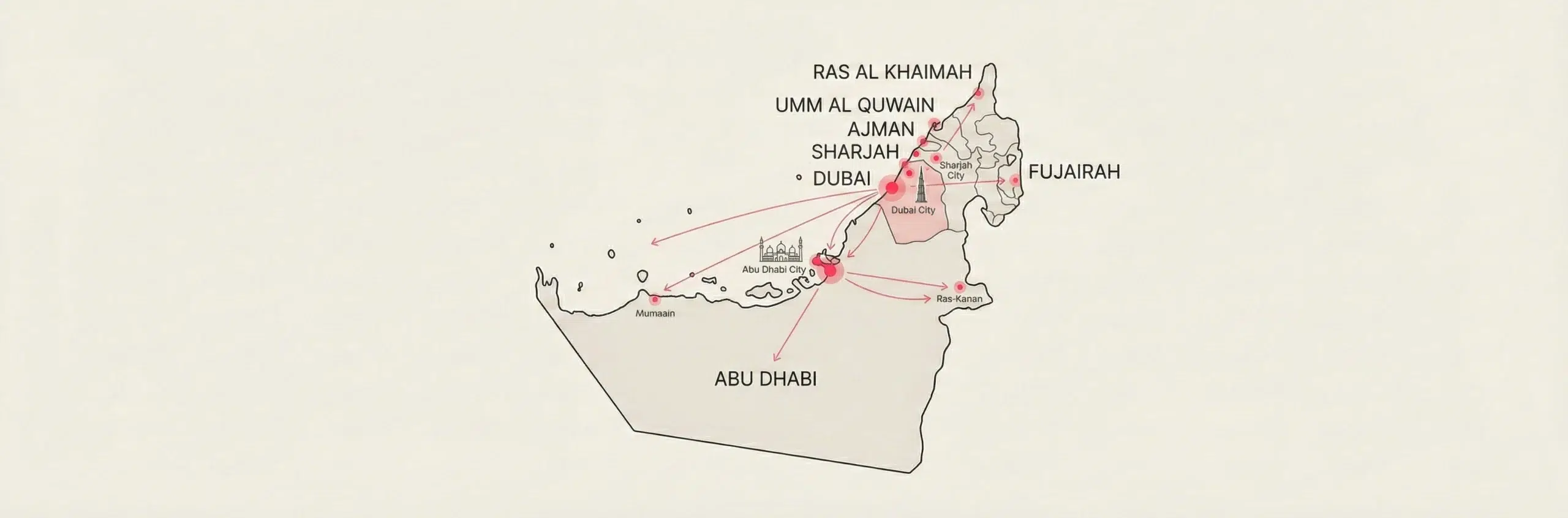 Furniture delivery Dubai UAE coverage map Abu Dhabi Sharjah Ajman service areas Karnak Home