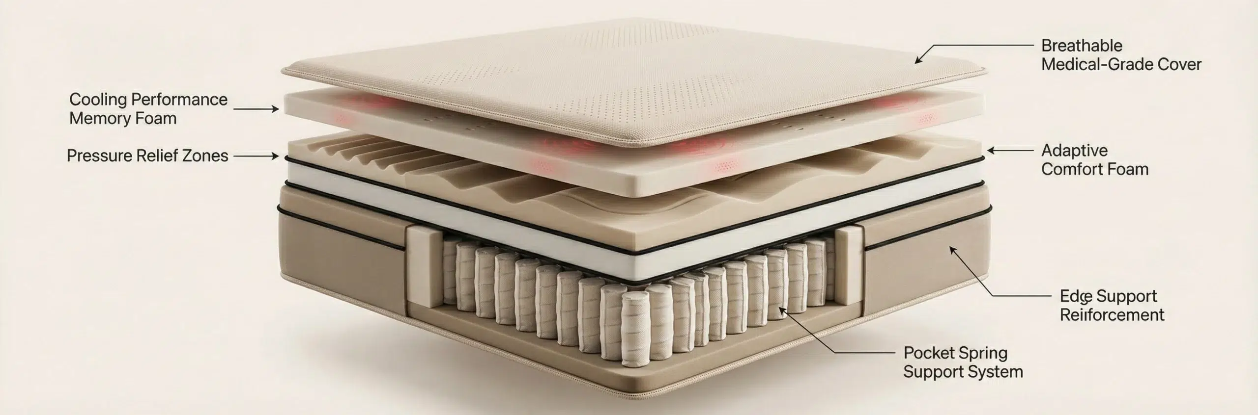 Best mattress 2026 memory foam pocket spring latex orthopedic furniture UAE Karnak Home Dubai quality