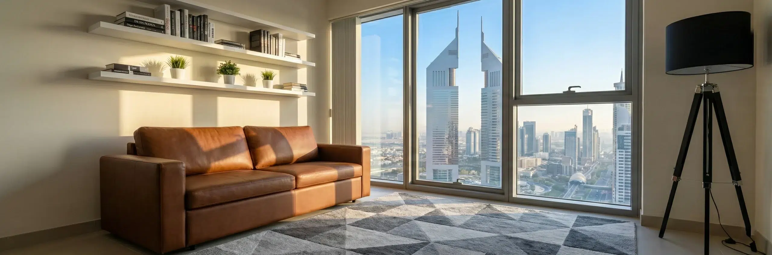 Compact sleeper sofa bed perfect for Dubai Marina studios and small urban apartments