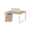 2-Person Workstation with Pedestal Drawers