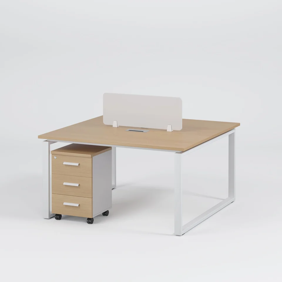 2-Person Workstation with Pedestal Drawers…