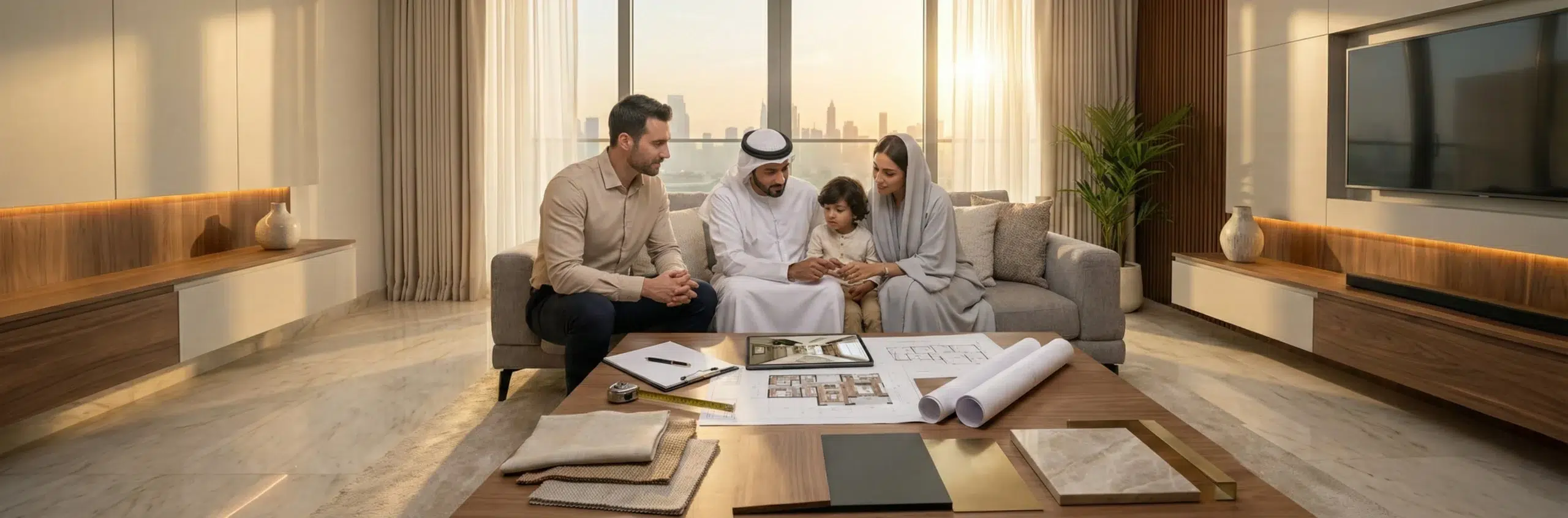 Karnak Home free home visit consultation service for TV units and entertainment furniture in Dubai UAE