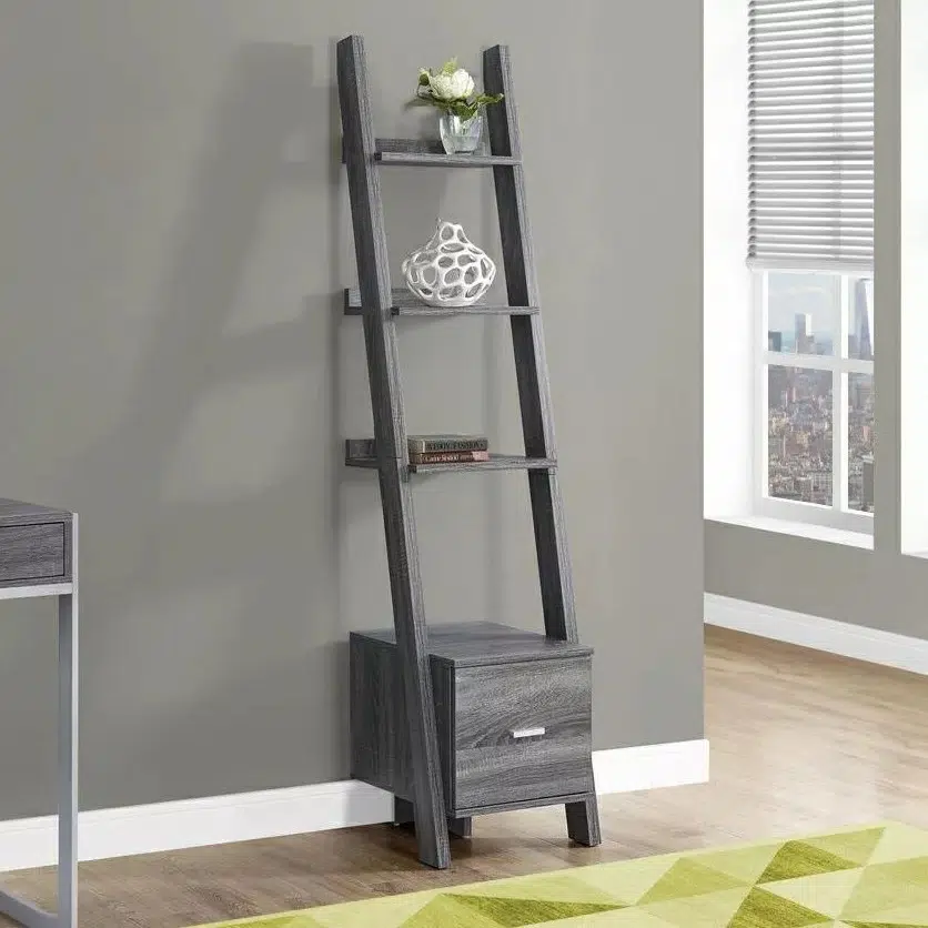 Ladder Bookshelf Grey