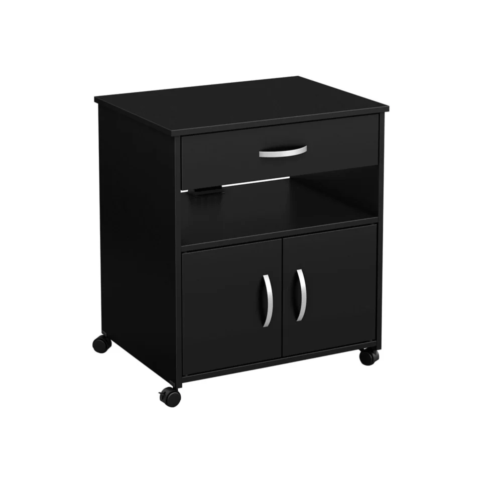 Low Black Storage Cabinet