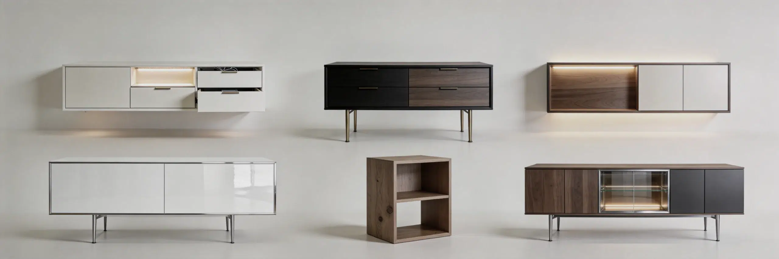 Karnak Home complete TV media units and entertainment units collection for 65 and 75 inch TVs in the UAE