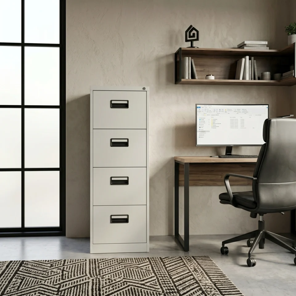 Arlin 4 Drawer Metal Filing Cabinet…