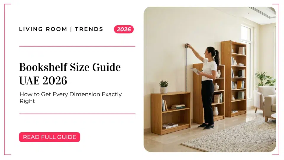 Bookshelf Size Guide UAE 2026: How to Get Every Dimension Exactly Right