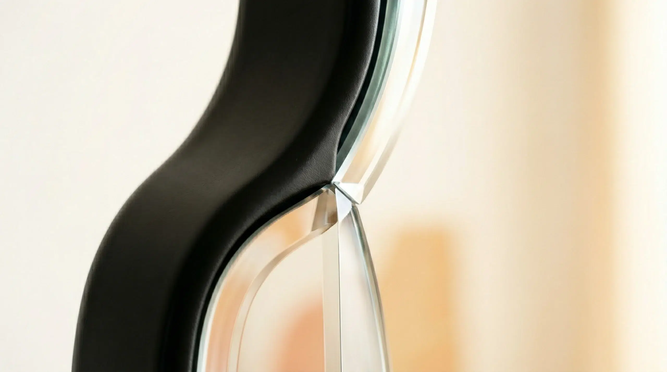 Quality mirror construction UAE Karnak Home bevelled glass frame detail