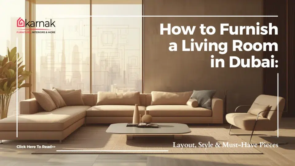 Elegant Beige Living Room in Dubai