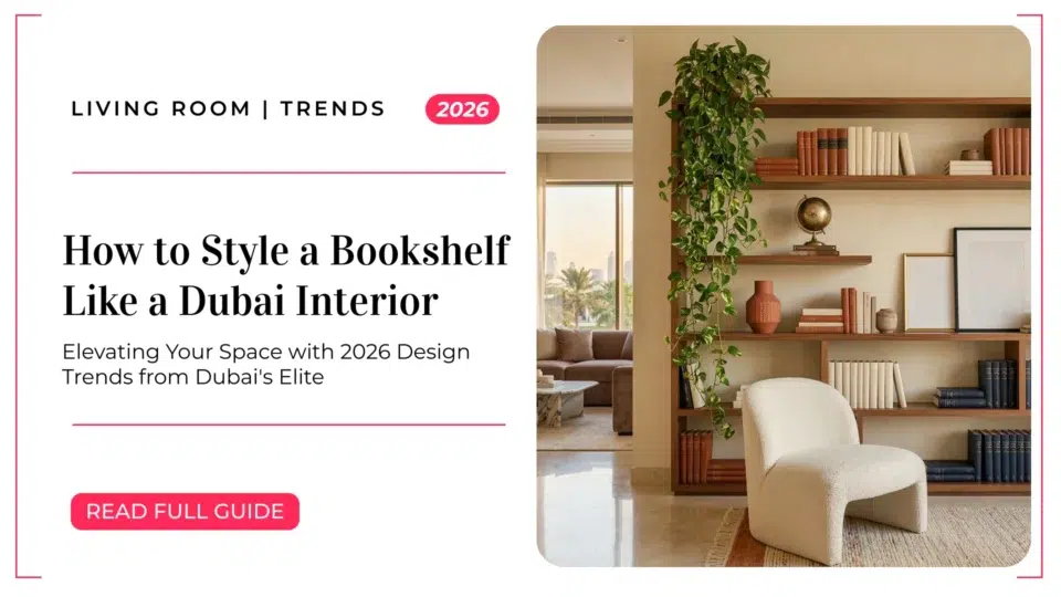 How to Style a Bookshelf Like a Dubai Interior Designer in 2026