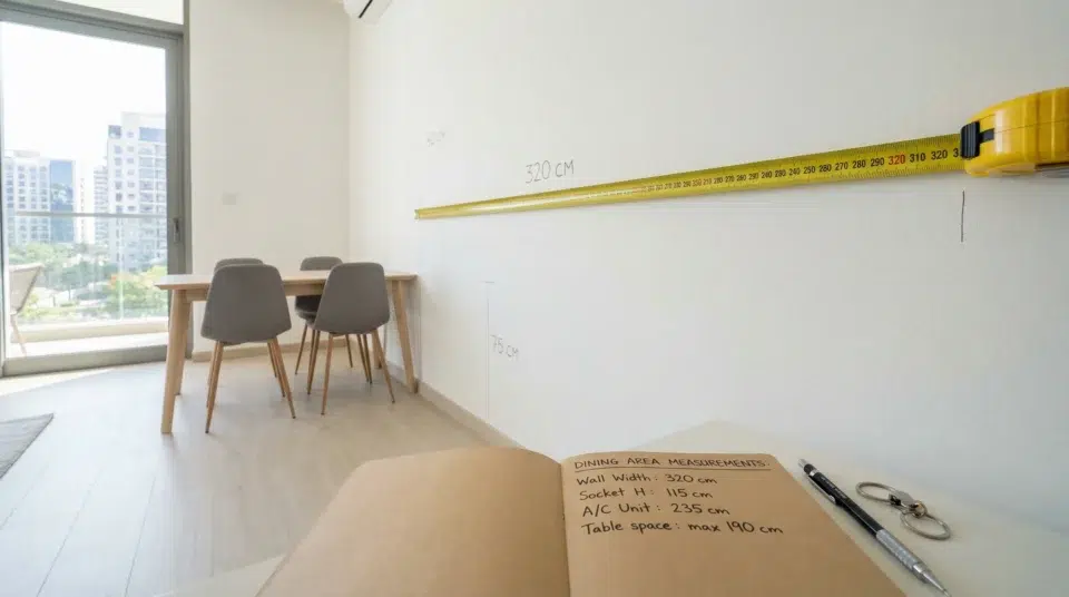 Budget buffet cabinet UAE — three price tier comparison in Sharjah apartment, Karnak Home affordable range