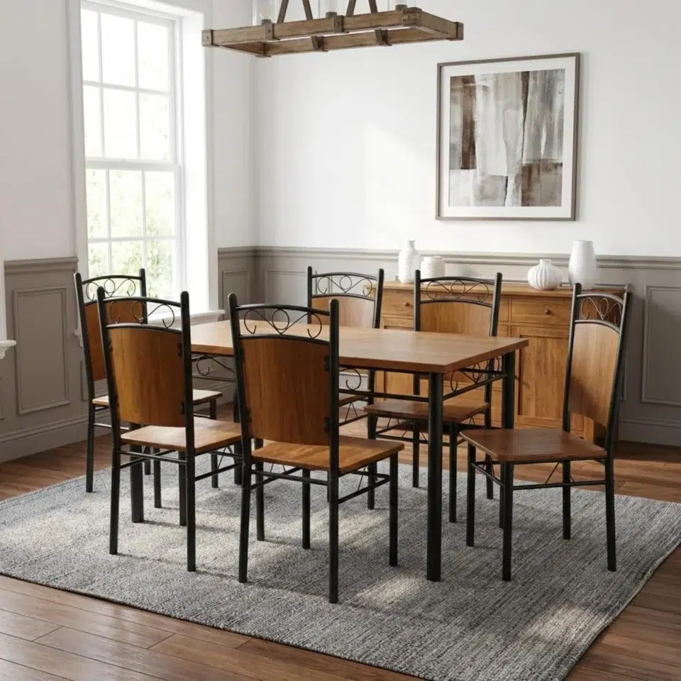Oak Dining Set 7 Piece