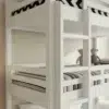 Triple Toddler White Bunk Bed