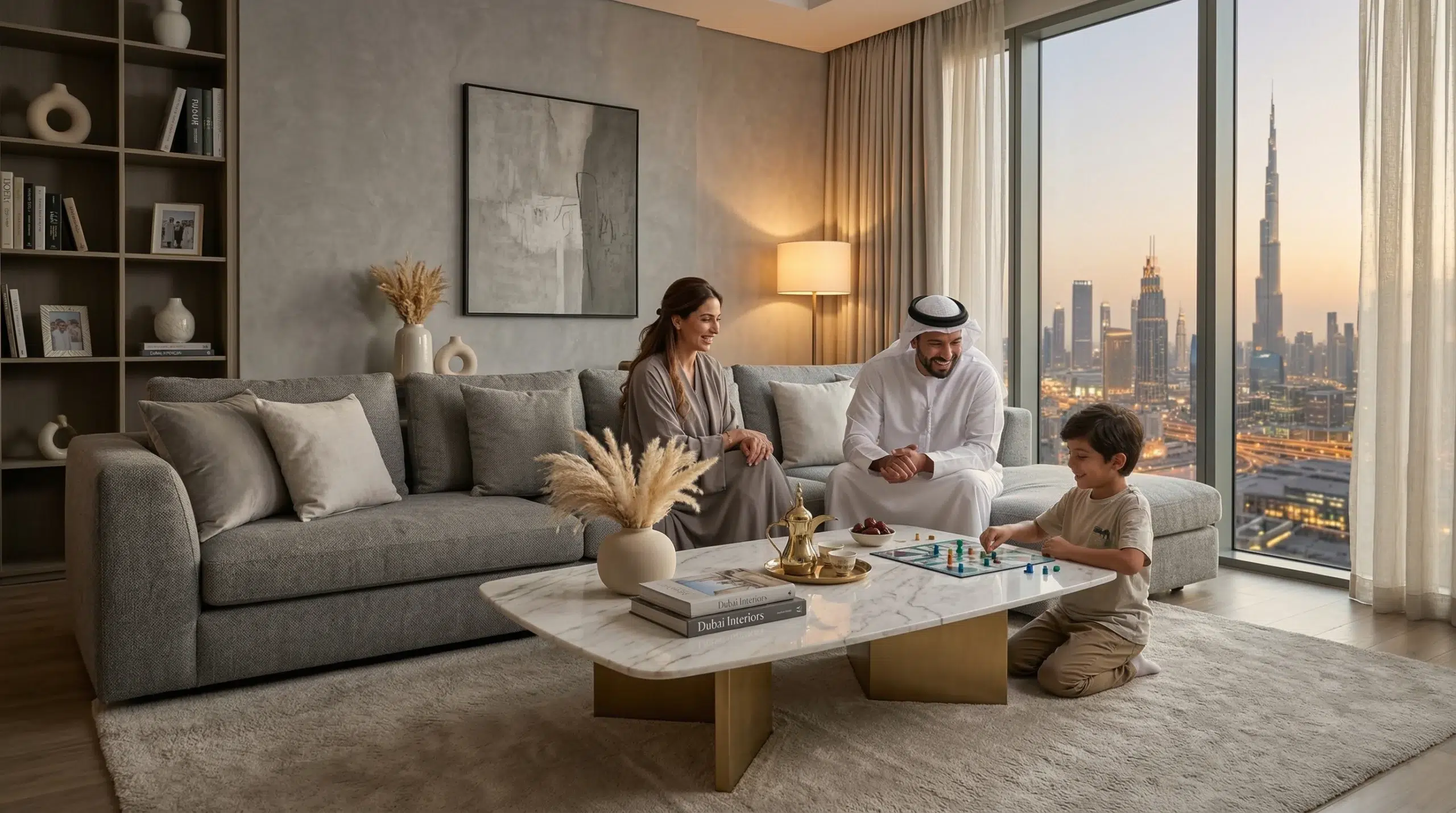 coffee tables Dubai luxury UAE-made living room Karnak Home marble gold centre table family