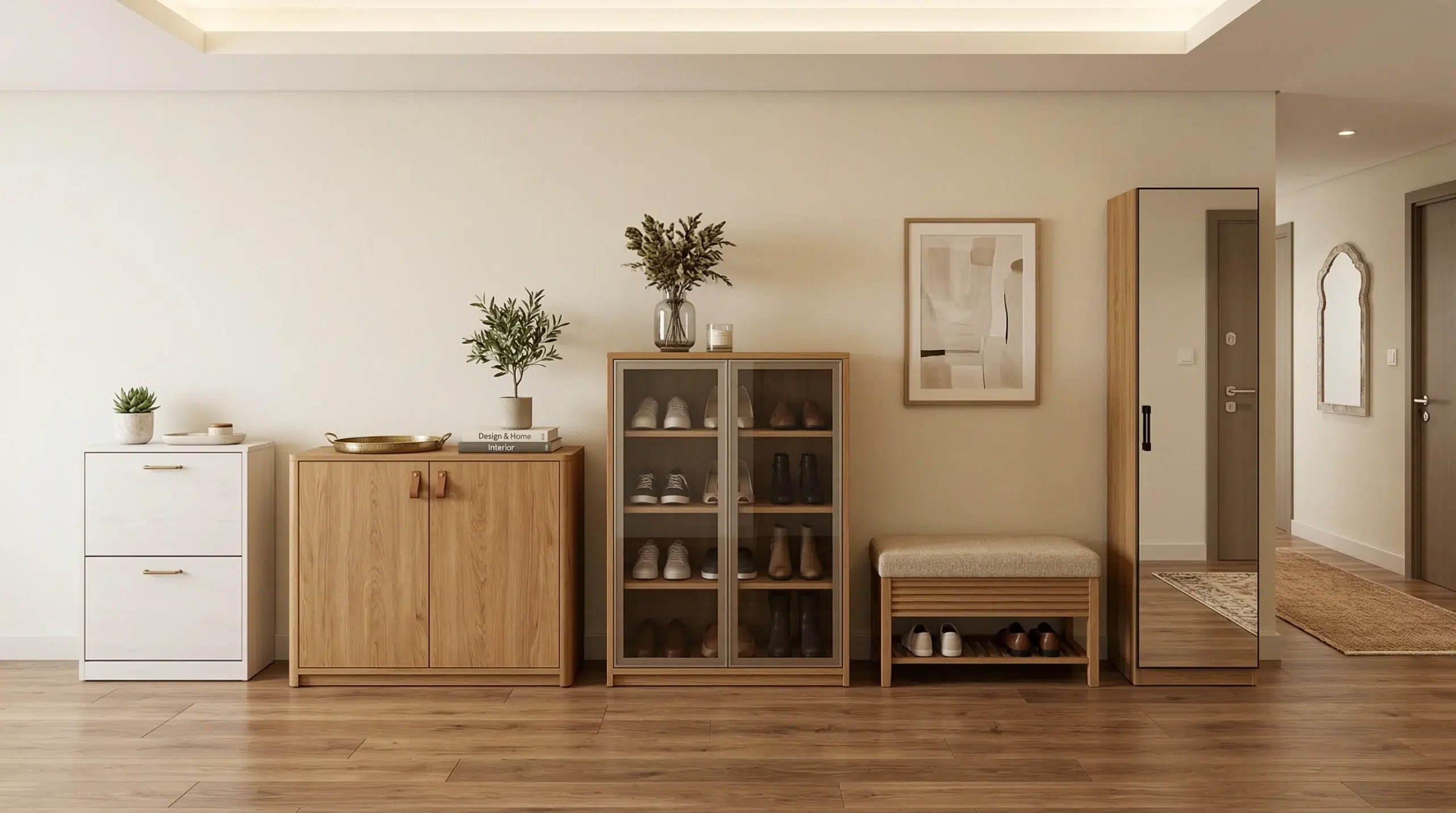 shoe rack collections Dubai cabinet bench entryway storage Karnak Home UAE showroom range