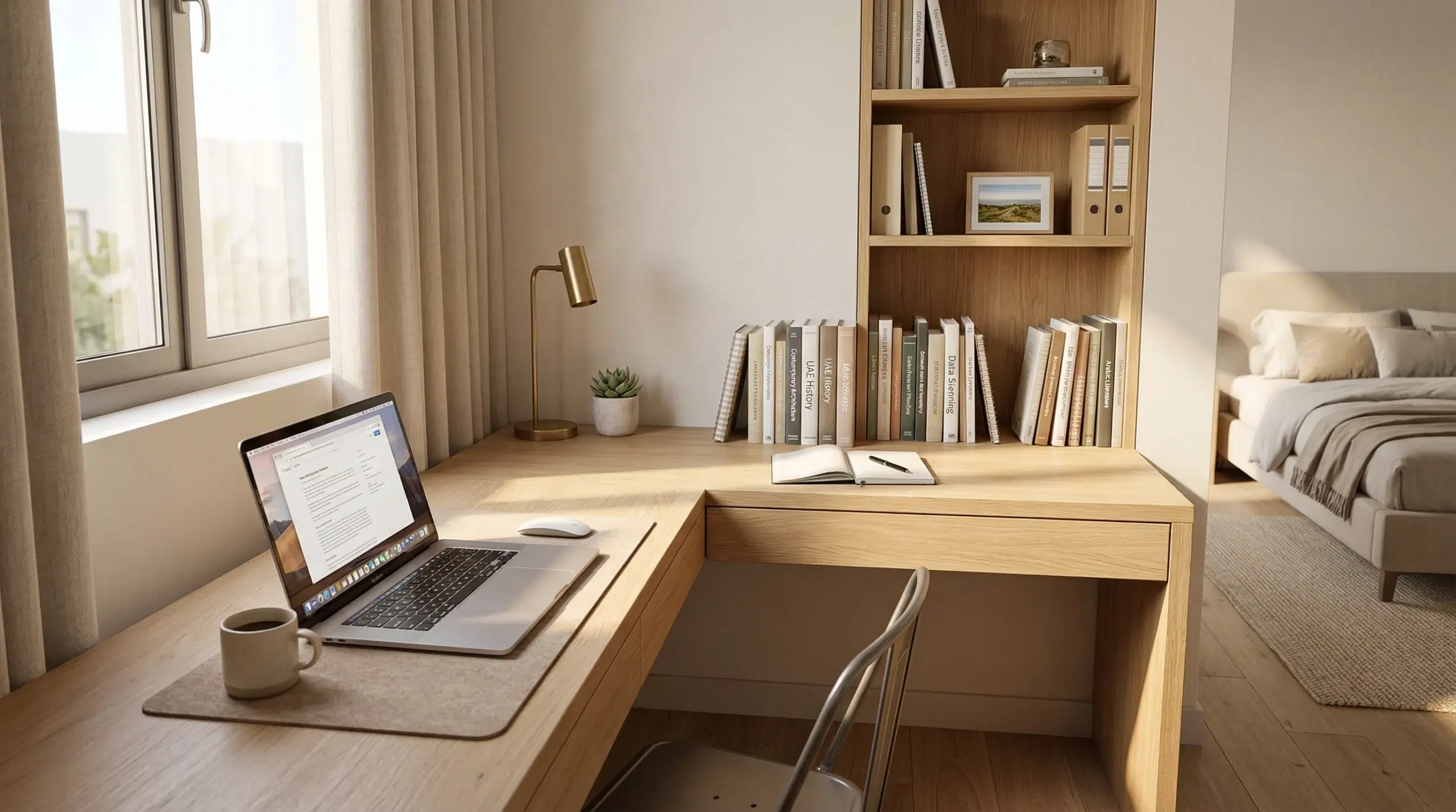 Corner table study desk kids Dubai UAE Karnak Home L-shape bedroom