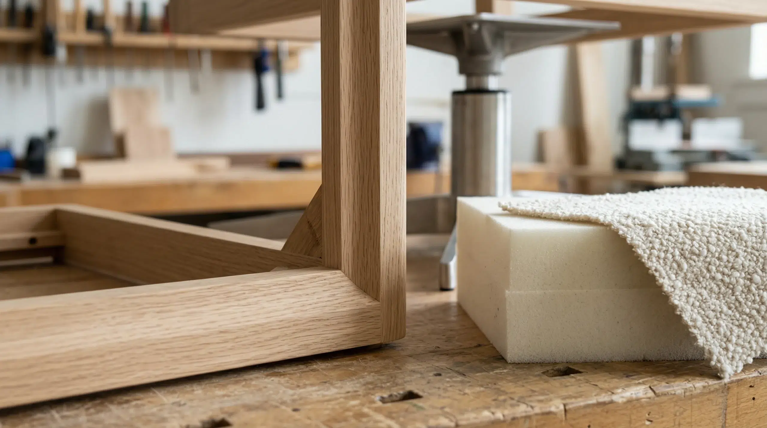 Quality accent chair construction — solid frame high-density foam UAE-made Karnak Home armchairs