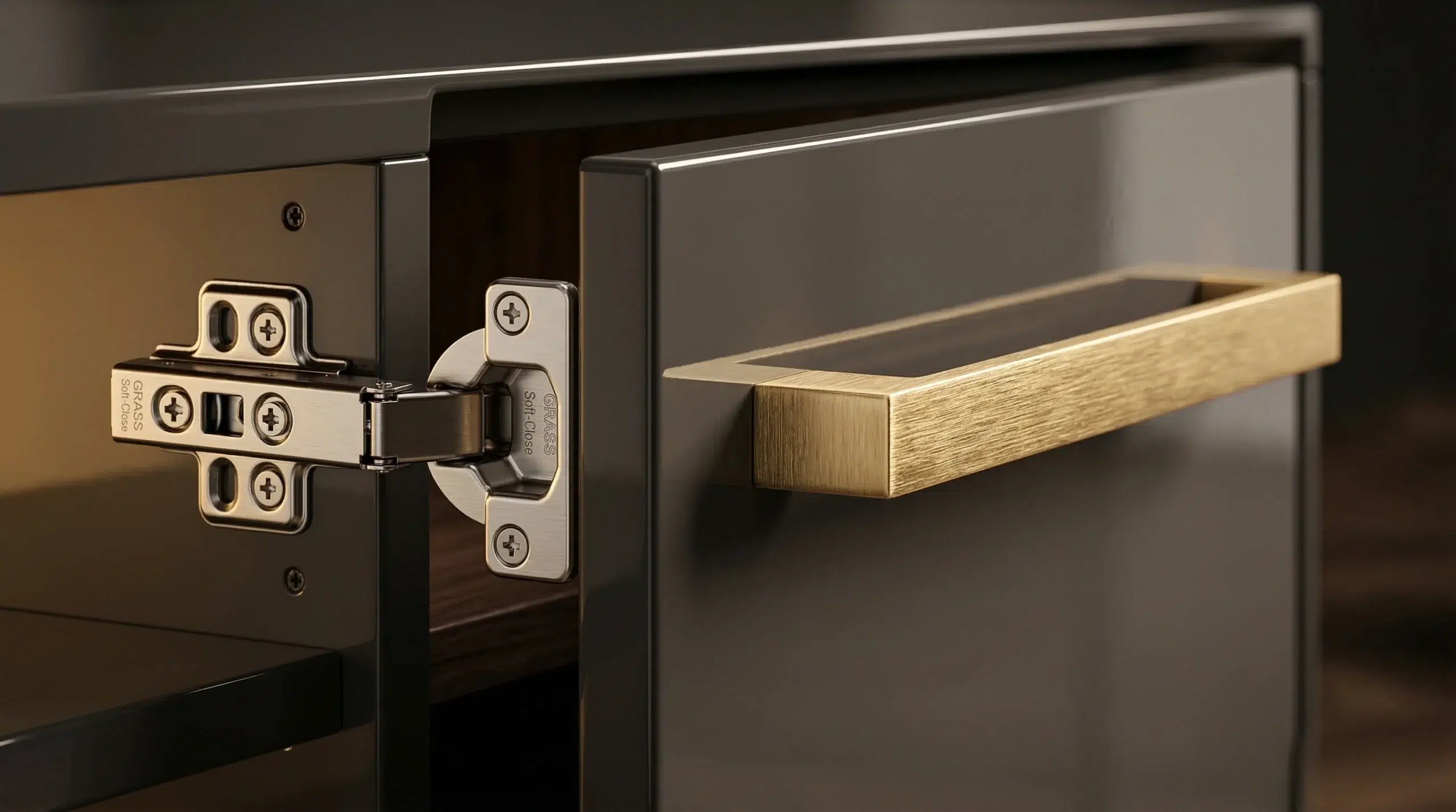 quality buffet cabinet construction, hinge hardware detail, UAE-made Karnak Home Dubai luxury sideboard