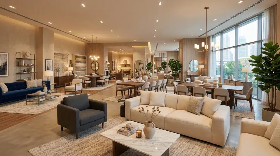 Karnak Home furniture showroom Dubai — expert villa furniture planning advice