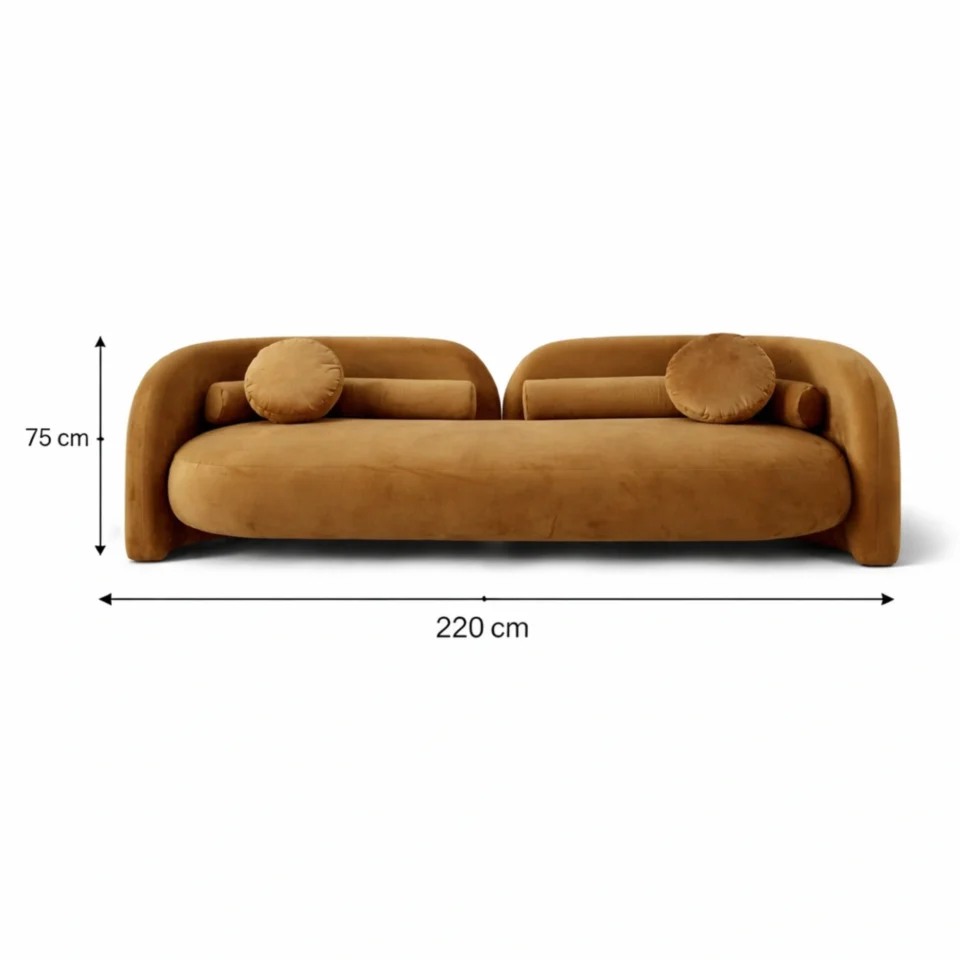 Modern 2 Seater Sectional Sofa