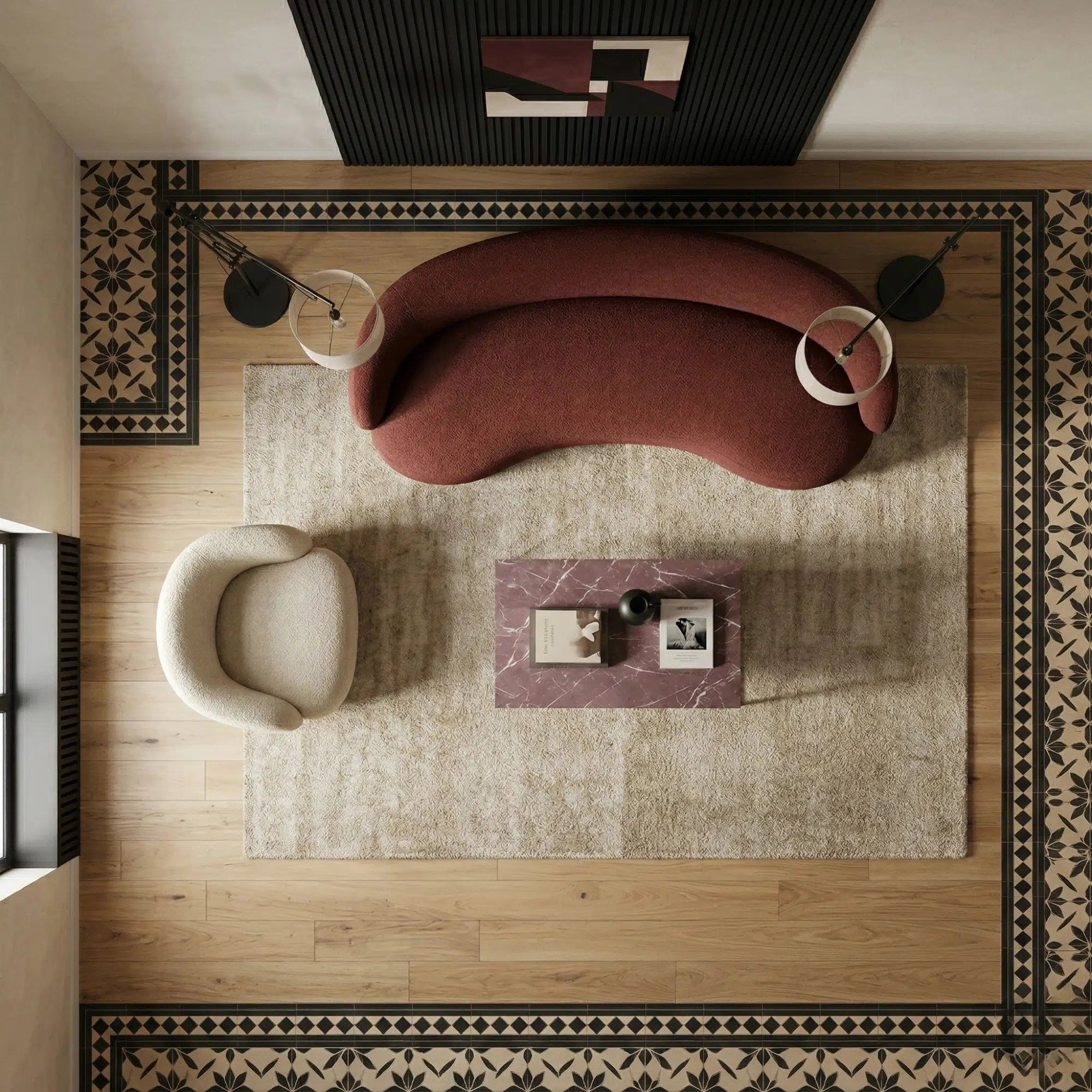 Modern 2 Seater Chaise Lounge