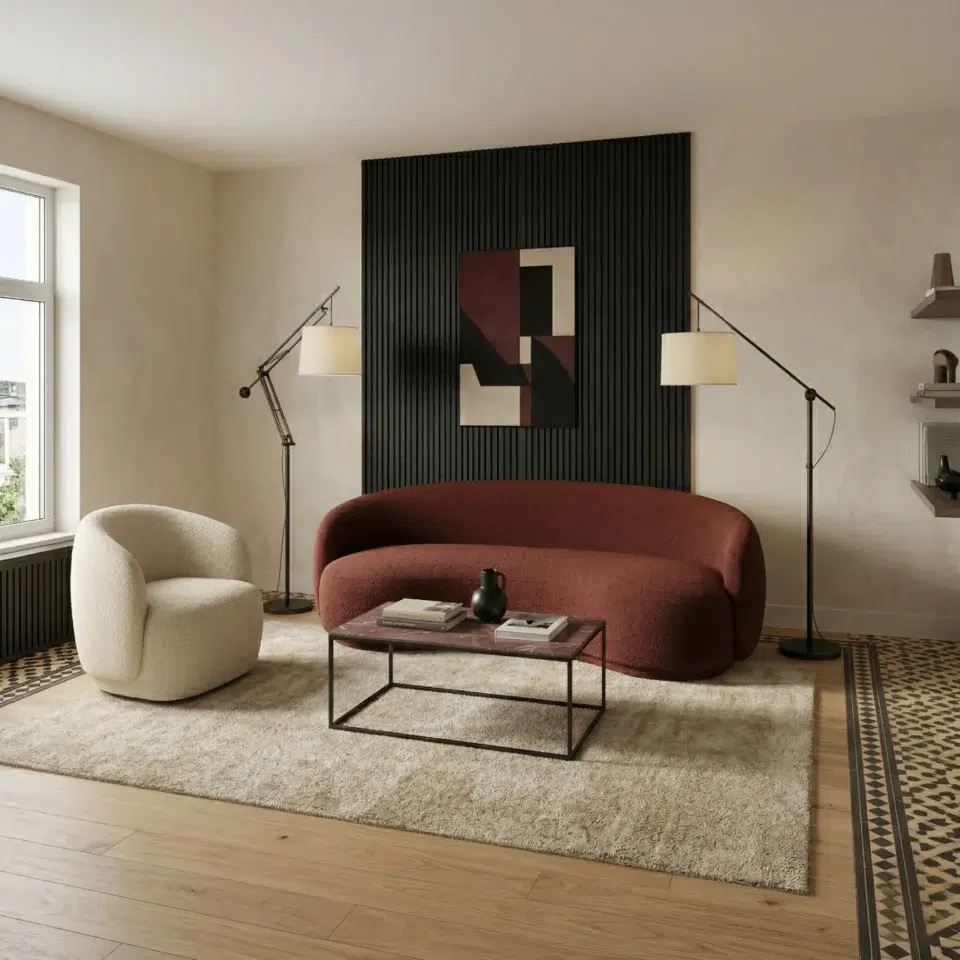 Modern 2 Seater Chaise Lounge