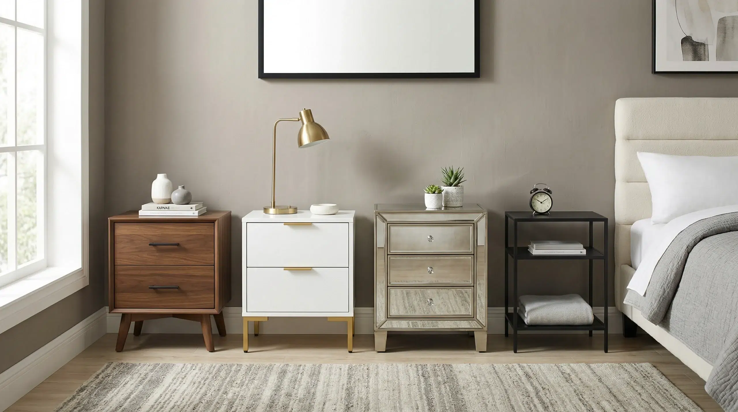 Nightstand collections bedside tables Karnak Home Dubai bedroom furniture range
