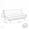Amos 3 Seater Sofa Bed