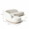 Luxury Curved Chaise Lounge