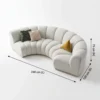 Curved 3 Seater Sofa