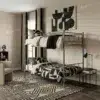 Koffler Grey Steel Bunk Bed